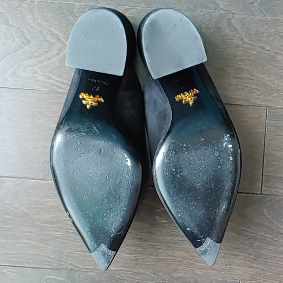 Prada Black Suede Mules - Picture 4 of 6